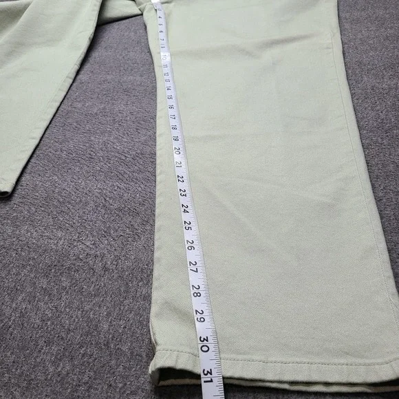 Gloria Vanderbilt Amanda Jeans Womens 22W Green New Tapered High Rise Denim Pant - Picture 2 of 11